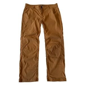 Prana Halle Pants‎ Womens 16 Golden Brown Convertible Roll Up Outdoor Hike
